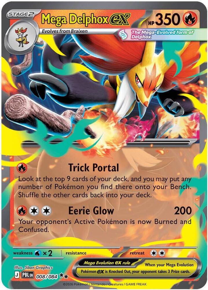 008 [PBL] Mega Delphox ex - Double Rare