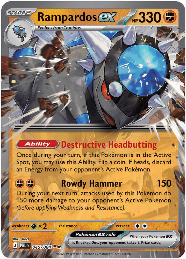 045 [PBL] Rampardos ex - Double Rare