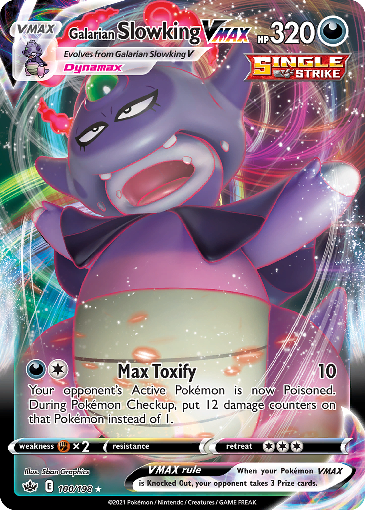 100/198 [CRE] Galarian Slowking VMAX - Rare Holo VMAX