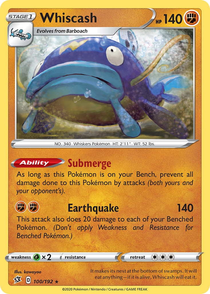 100/192 [RCL] Whiscash - Rare