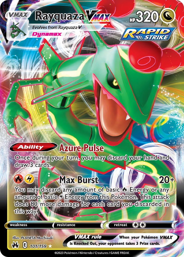 101/159 [CRZ] Rayquaza VMAX - Rare Holo VMAX