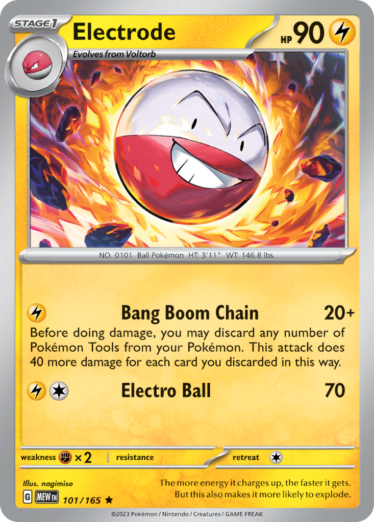 101/165 [SV3PT5] Electrode - Rare