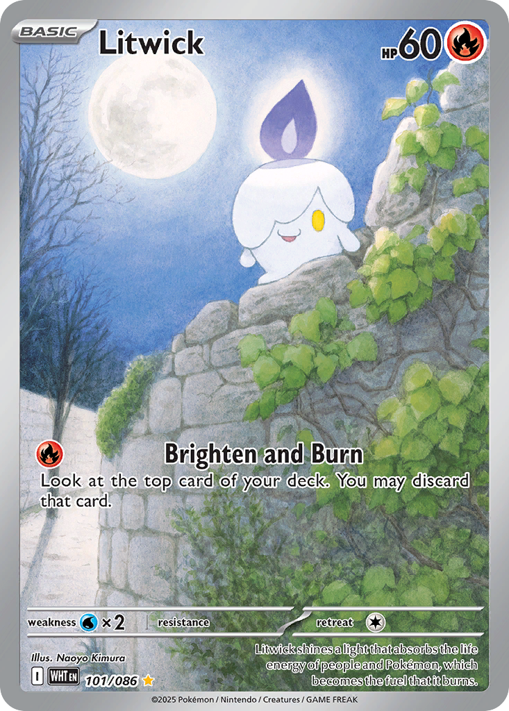 101/86 [WHT] Litwick - Illustration Rare