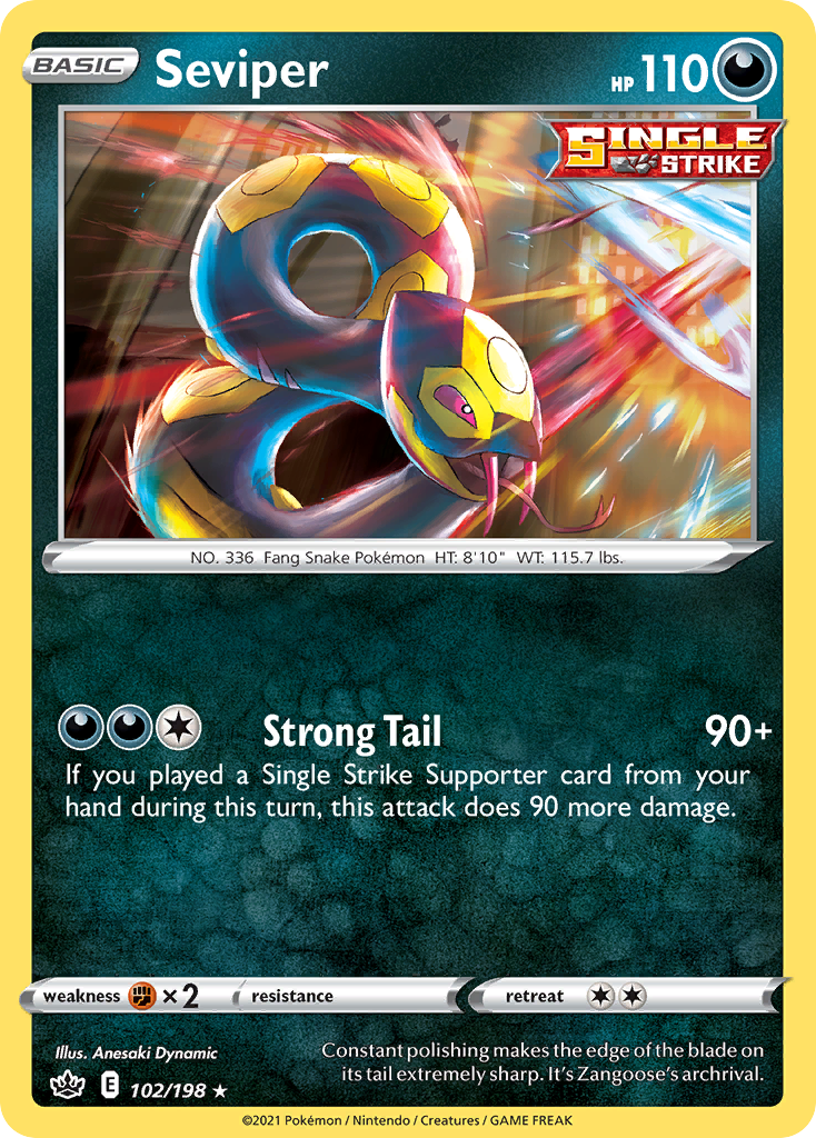 102/198 [CRE] Seviper - Rare