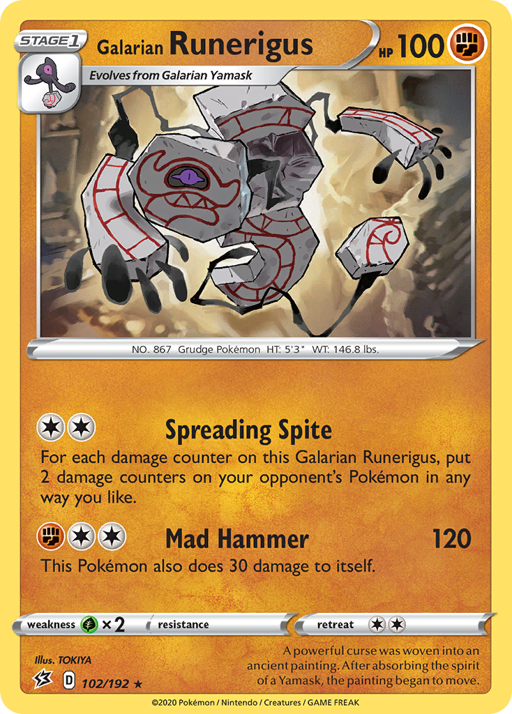 102/192 [RCL] Galarian Runerigus - Rare