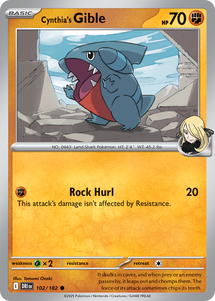 102/182 [DRI] Cynthia's Gible - Common