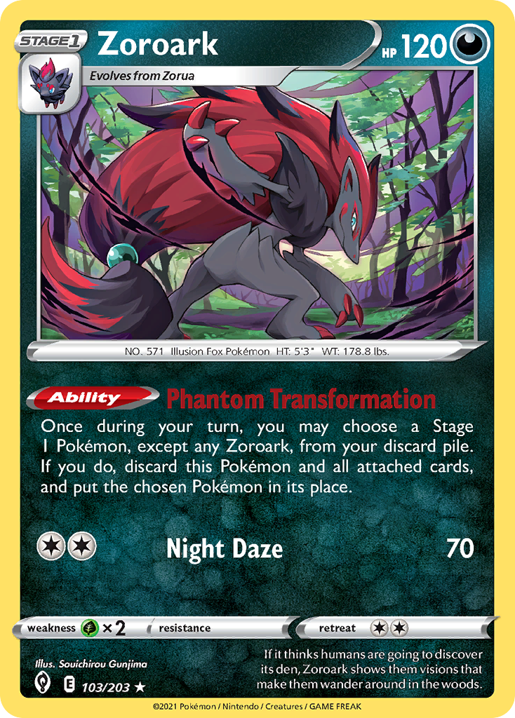 103/203 [EVS] Zoroark - Rare Holo