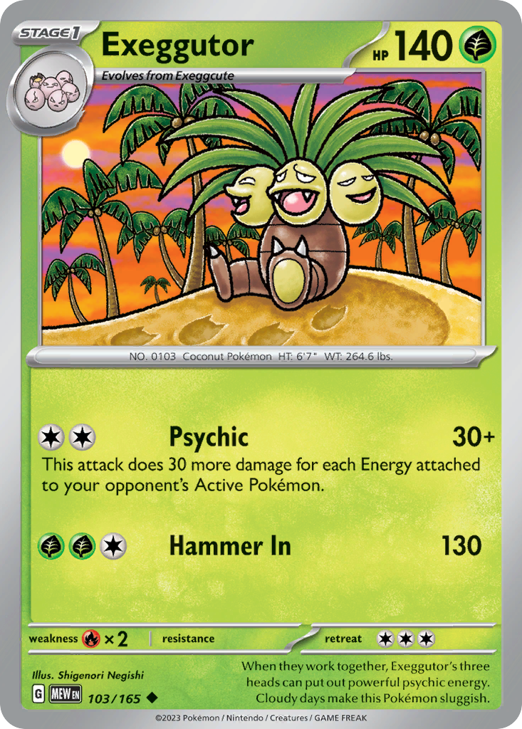 103/165 [SV3PT5] Exeggutor - Uncommon