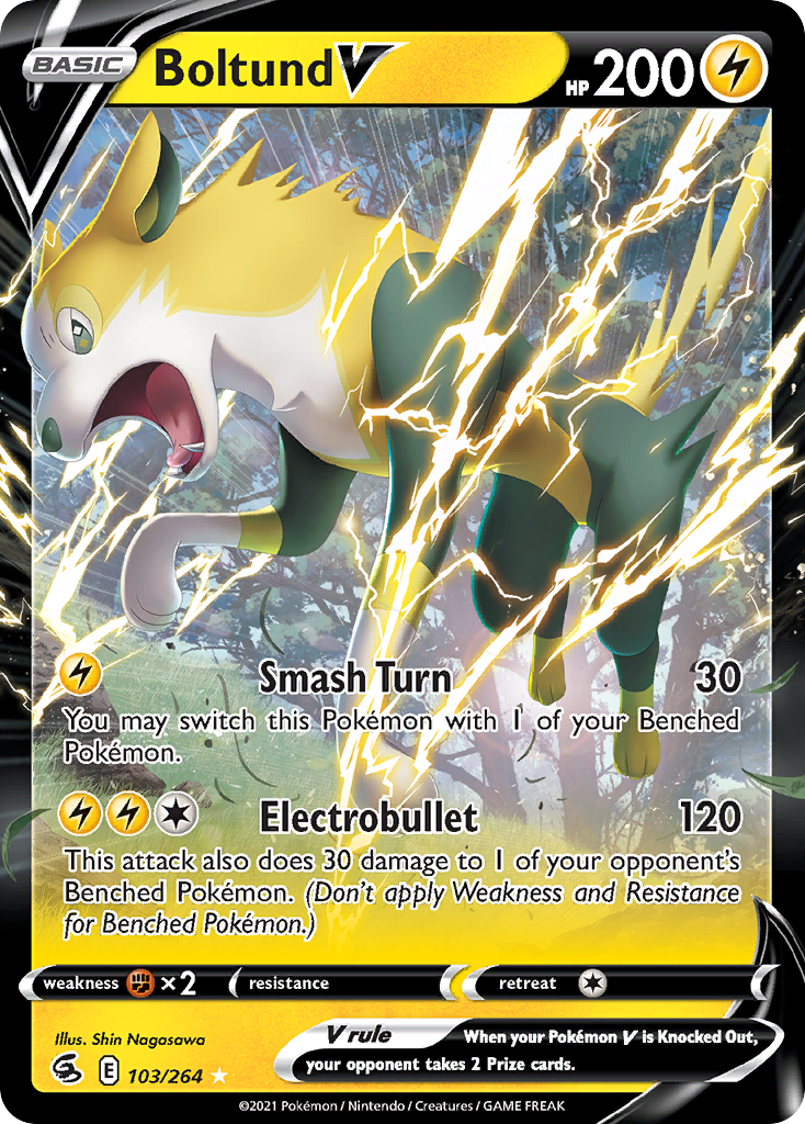 103/264 [FST] Boltund V - Rare Holo V