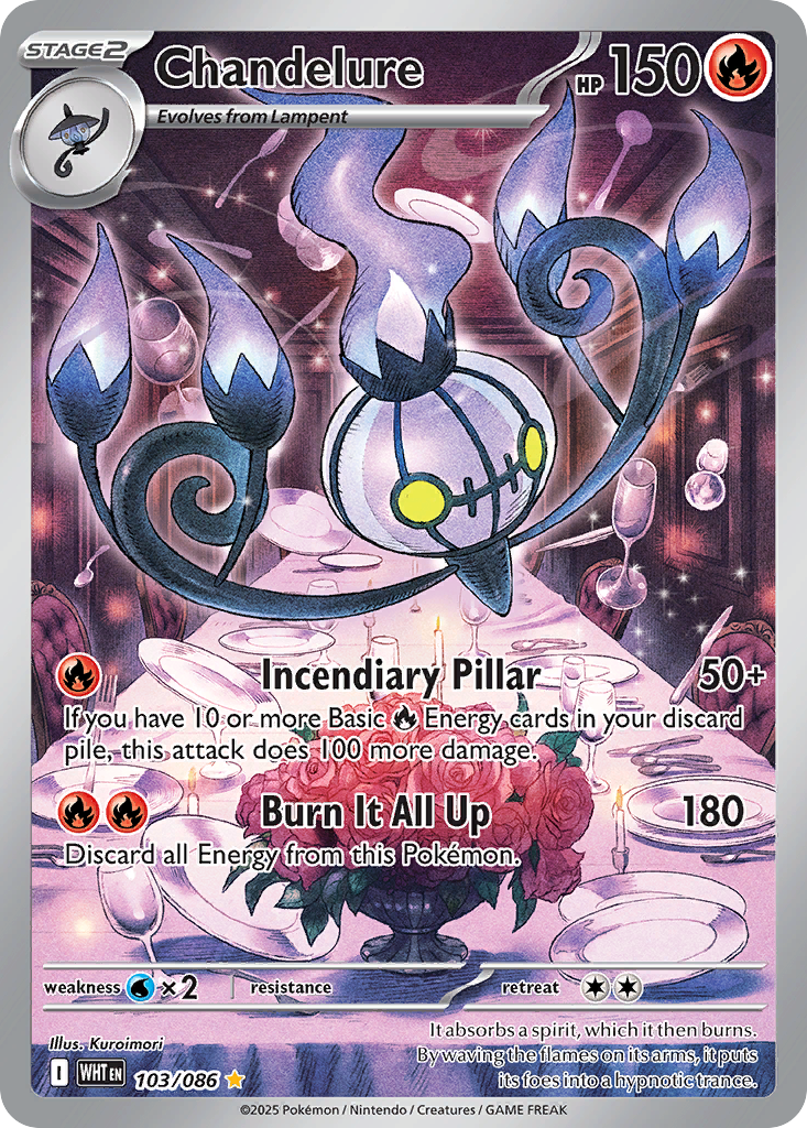 103/86 [WHT] Chandelure - Illustration Rare