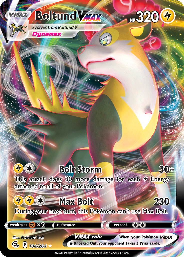 104/264 [FST] Boltund VMAX - Rare Holo VMAX
