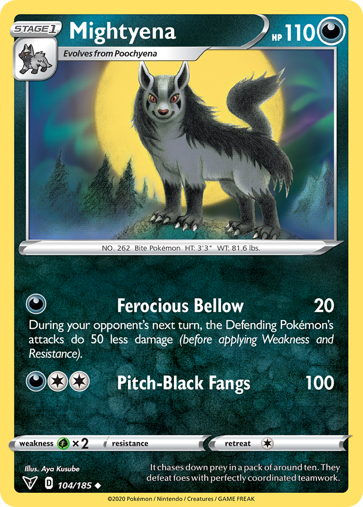 104/185 [VIV] Mightyena - Uncommon