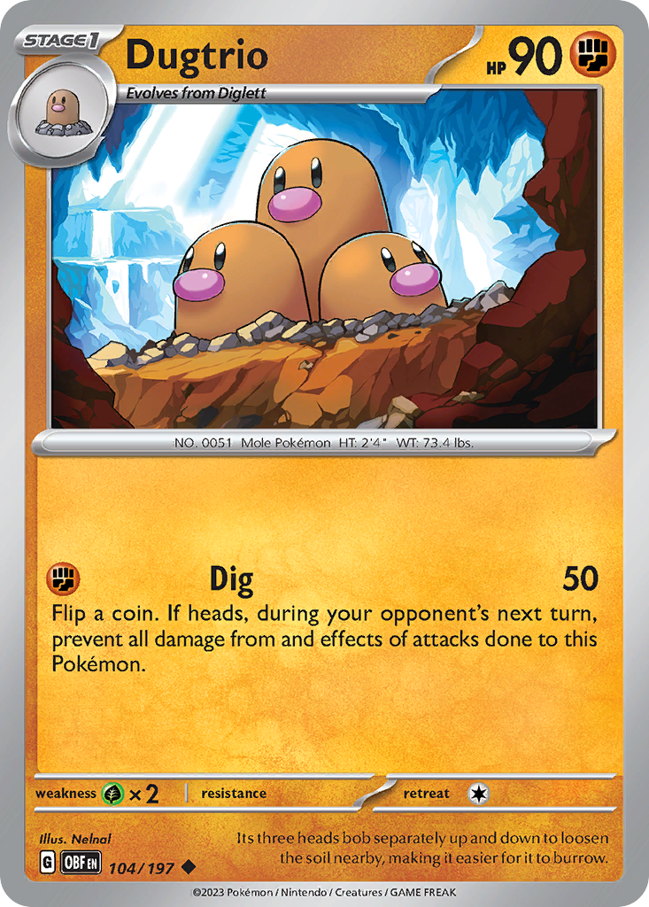 104/197 [SV3] Dugtrio - Uncommon