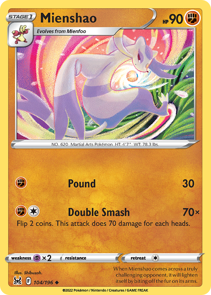104/196 [LOR] Mienshao - Uncommon