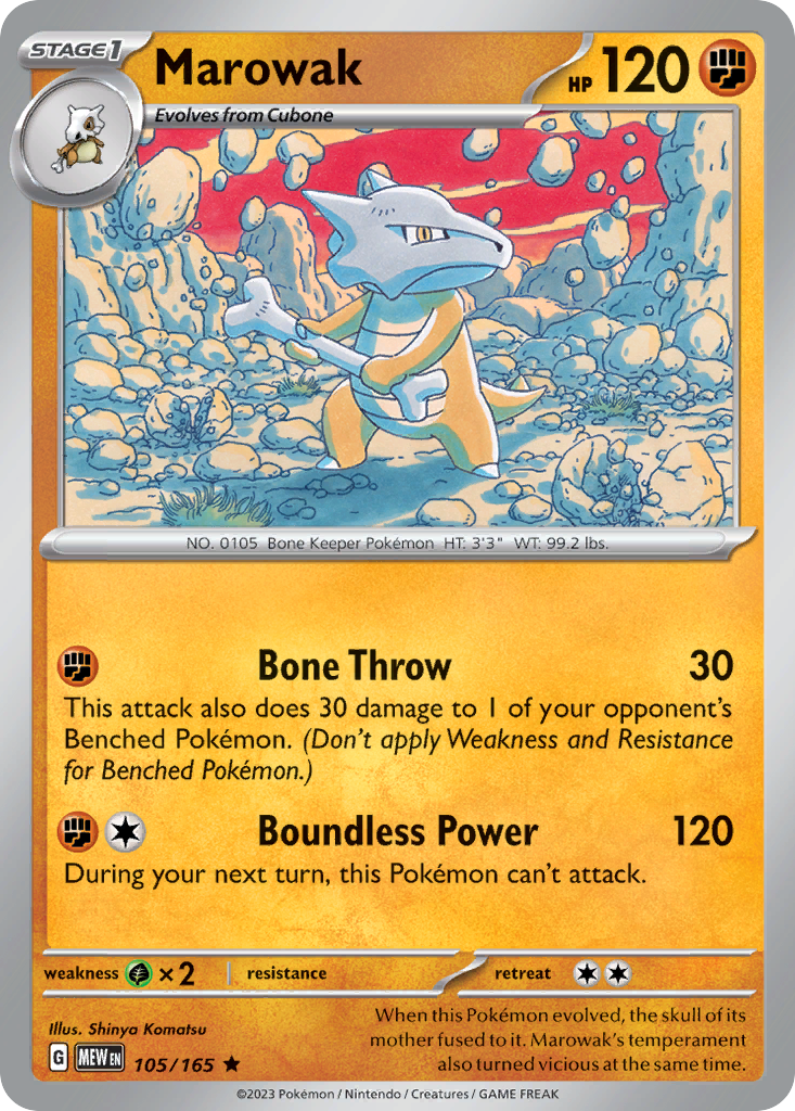 105/165 [SV3PT5] Marowak - Rare