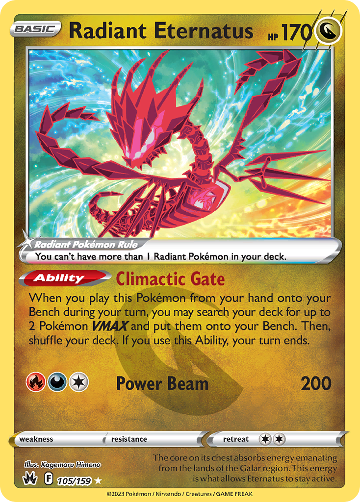 105/159 [CRZ] Radiant Eternatus - Radiant Rare