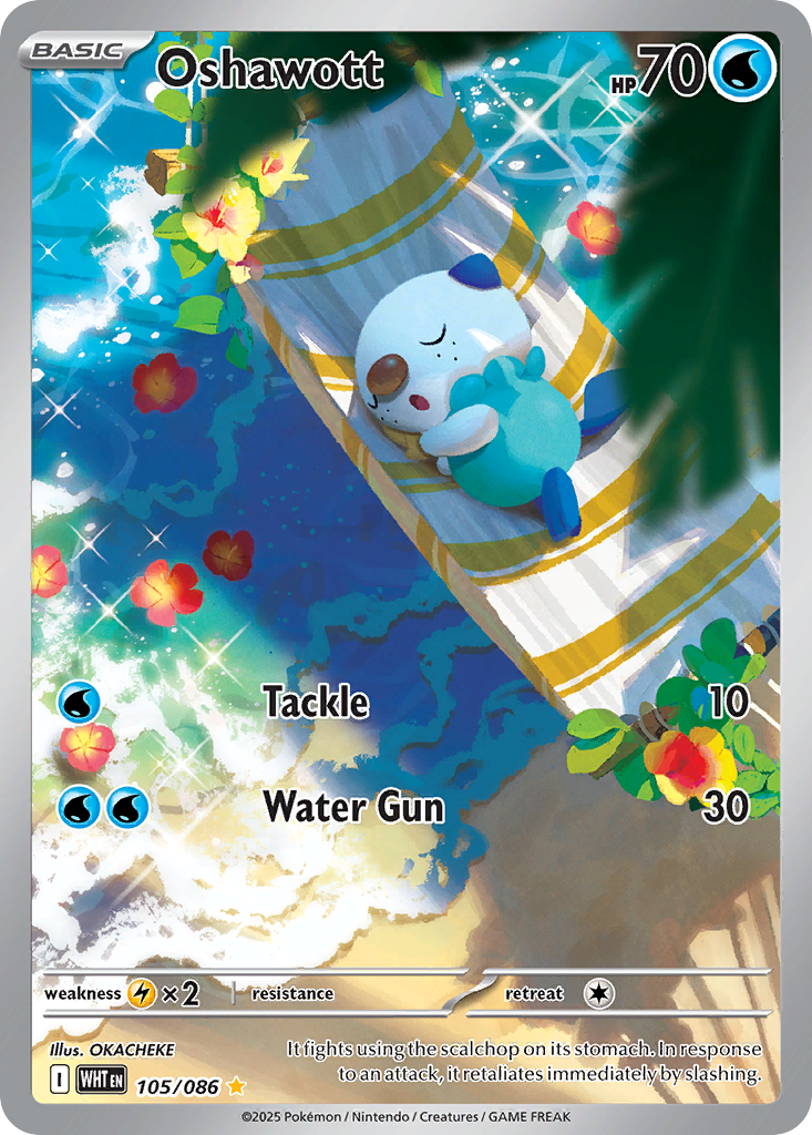 105/86 [WHT] Oshawott - Illustration Rare