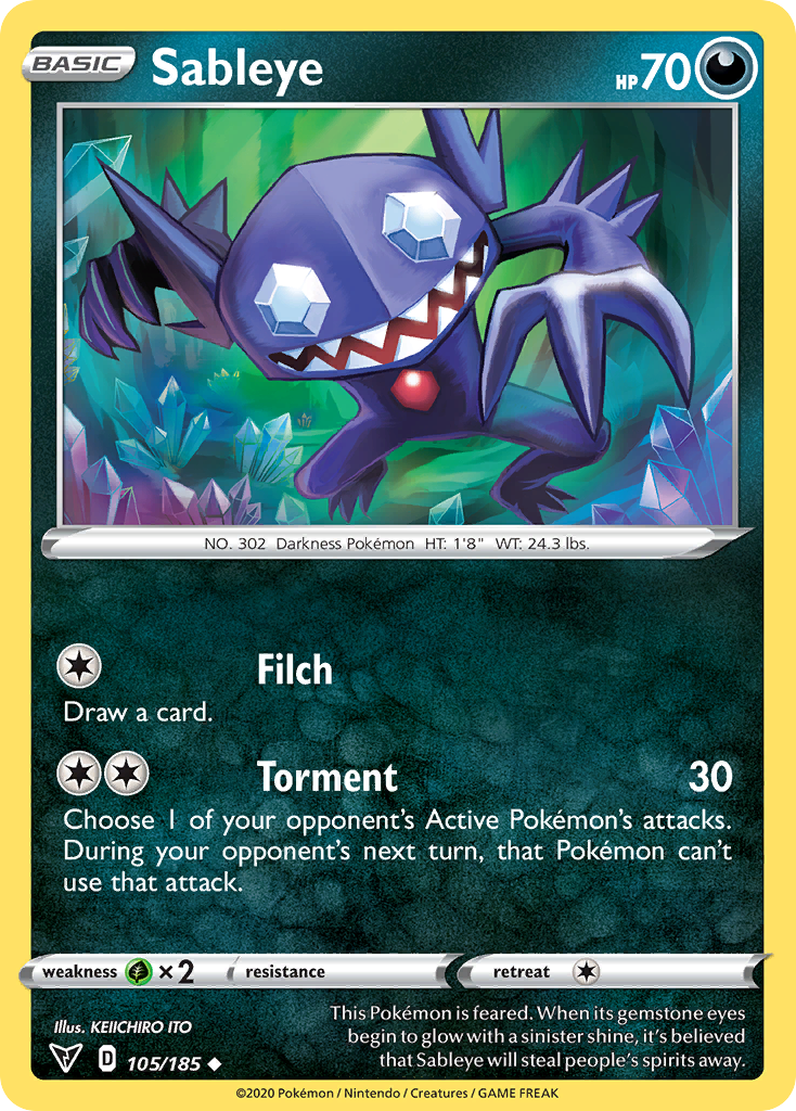 105/185 [VIV] Sableye - Uncommon