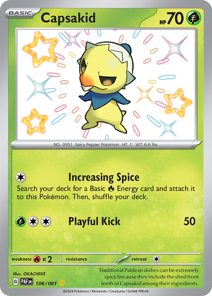 106/91 [SV4PT5] Capsakid - Shiny Rare