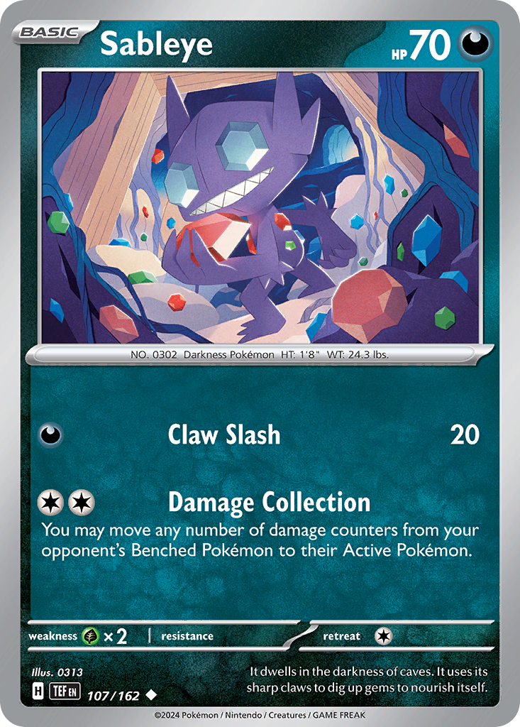 107/162 [TEF] Sableye - Uncommon