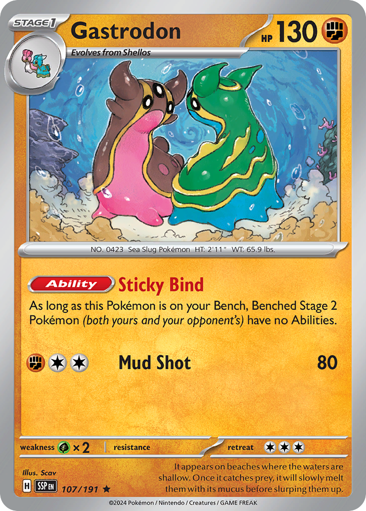 107/191 [SSP] Gastrodon - Rare