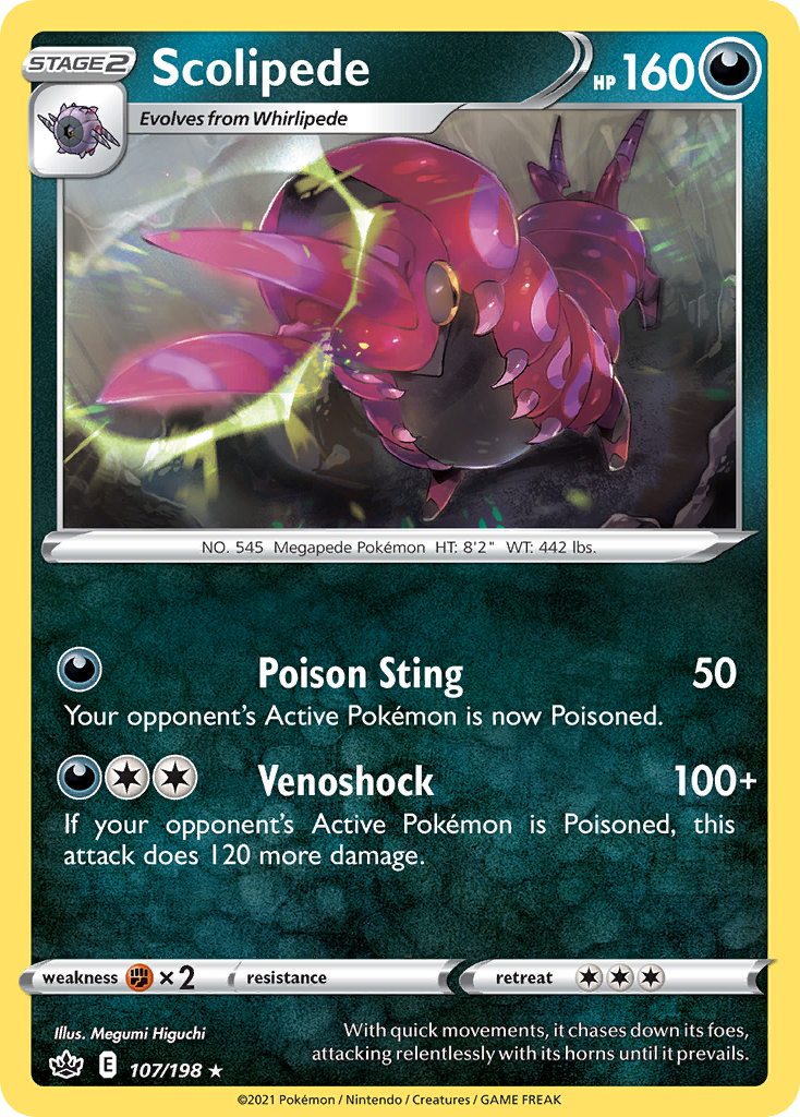 107/198 [CRE] Scolipede - Rare