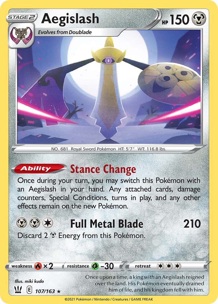 107/163 [BST] Aegislash - Rare Holo
