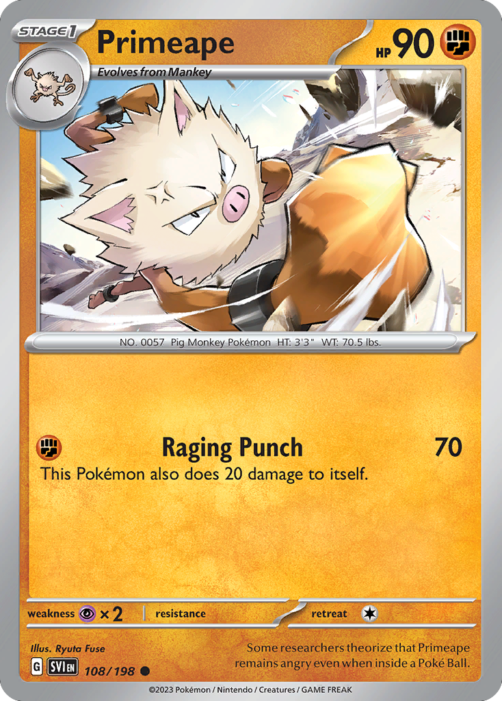 108/198 [SV1] Primeape - Common