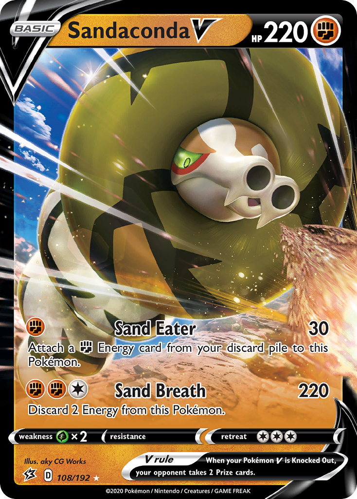 108/192 [RCL] Sandaconda V - Rare Holo V