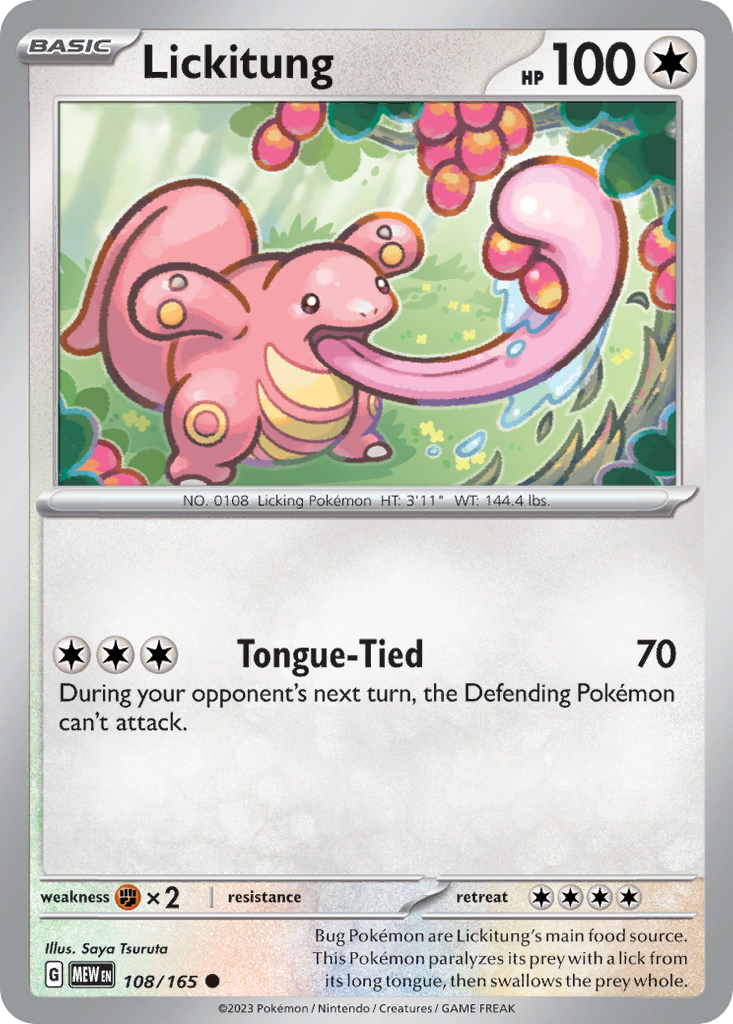 108/165 [SV3PT5] Lickitung - Common