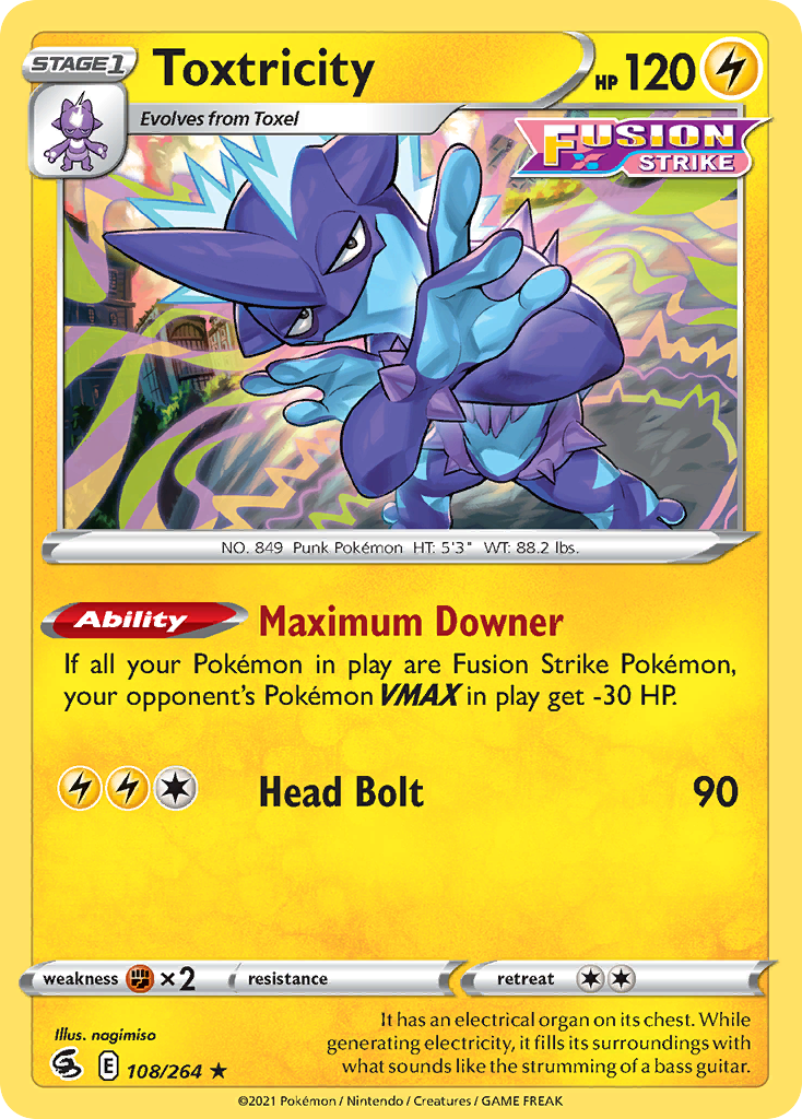 108/264 [FST] Toxtricity - Rare Holo