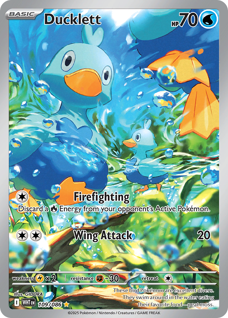 109/86 [WHT] Ducklett - Illustration Rare