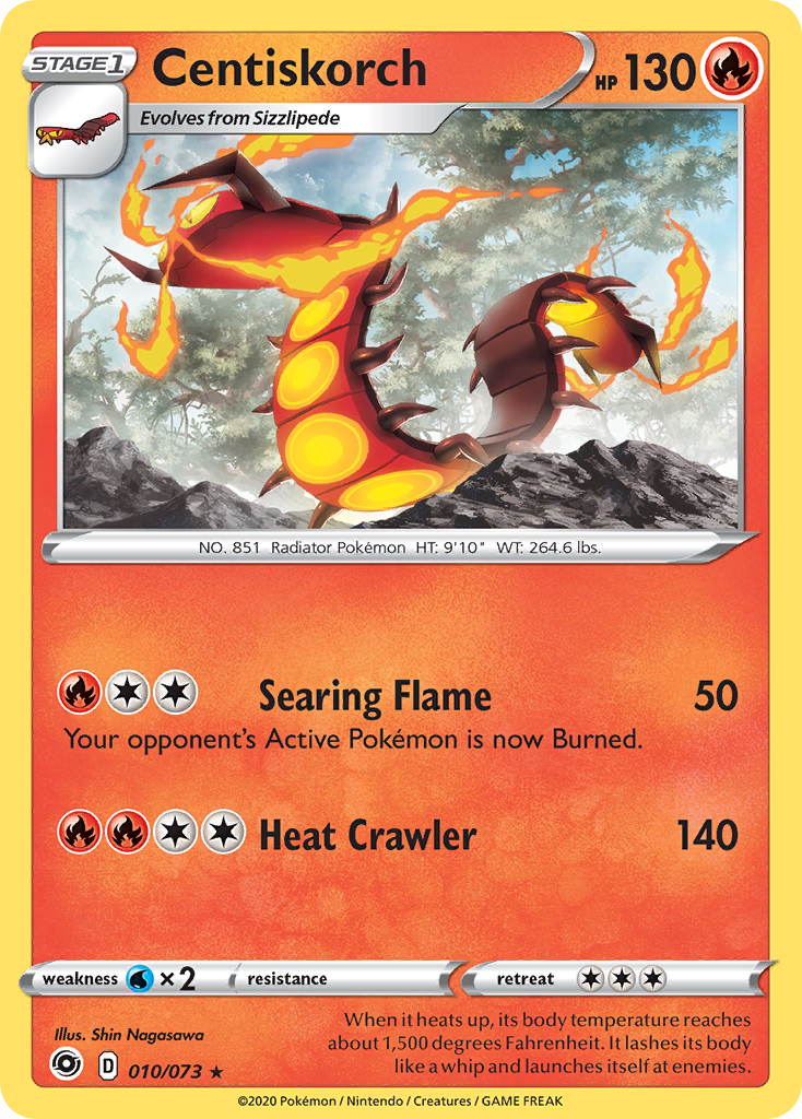 10/73 [CPA] Centiskorch - Rare Holo