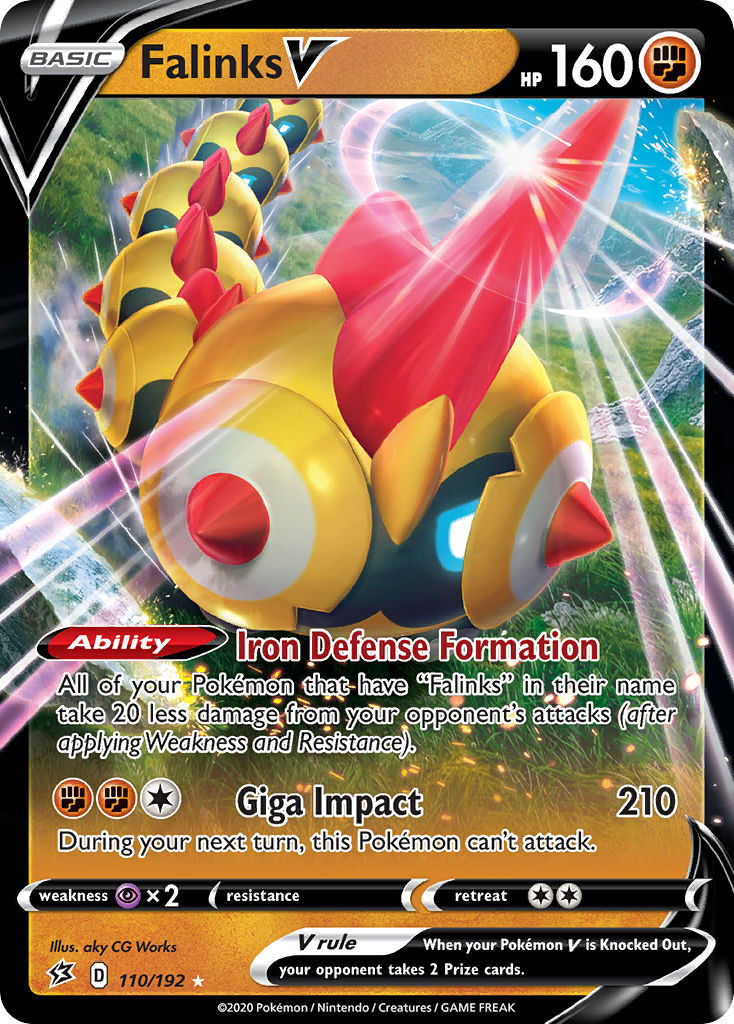 110/192 [RCL] Falinks V - Rare Holo V