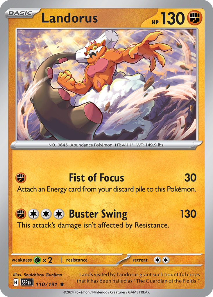 110/191 [SSP] Landorus - Rare