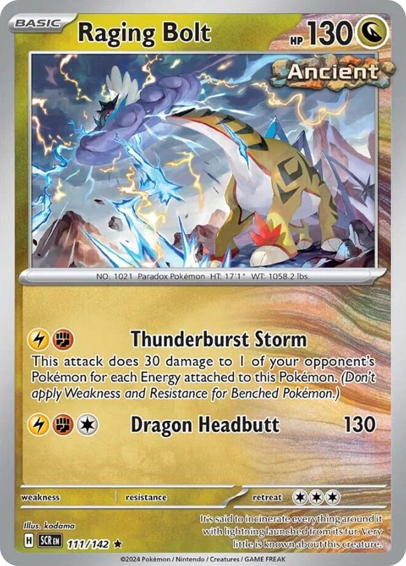 111/142 [SCR] Raging Bolt - Rare