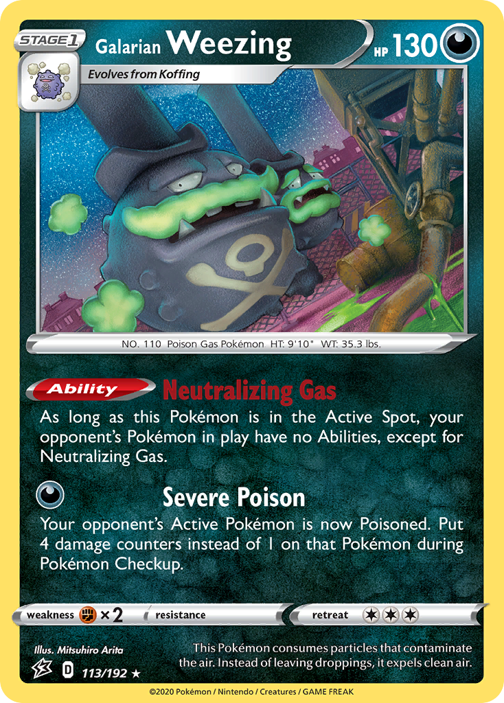 113/192 [RCL] Galarian Weezing - Rare Holo