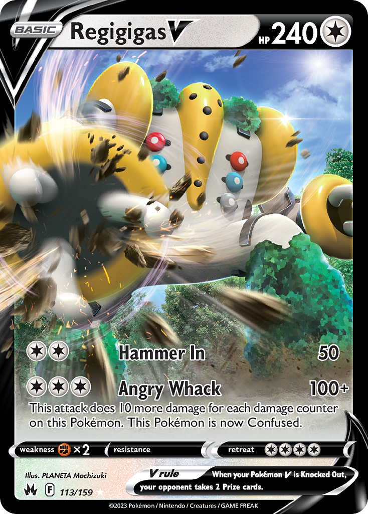 113/159 [CRZ] Regigigas V - Rare Holo V