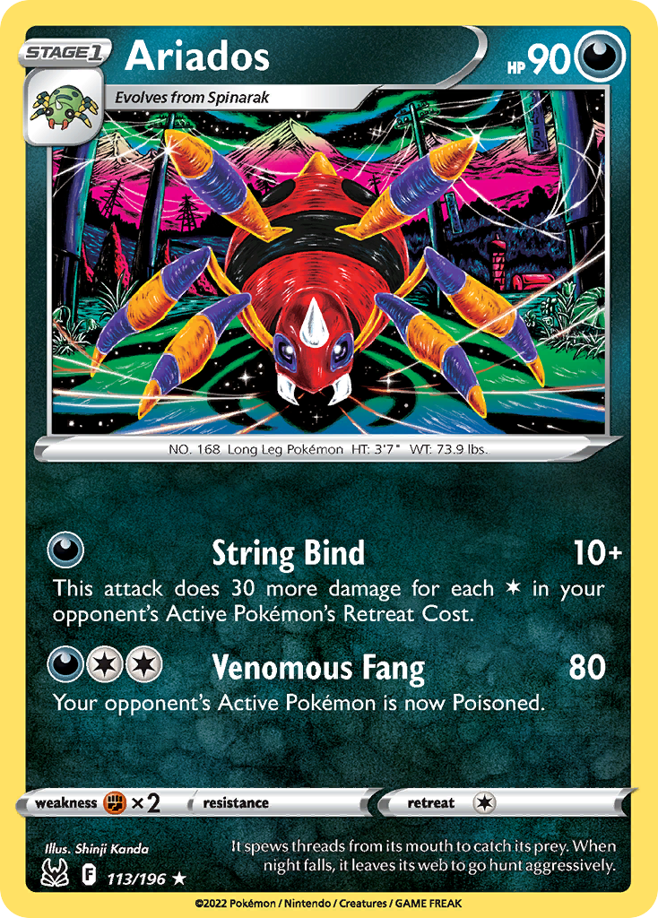 113/196 [LOR] Ariados - Rare