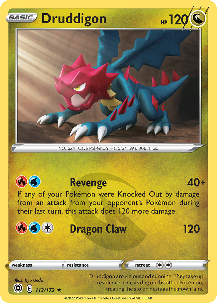 113/172 [BRS] Druddigon - Rare