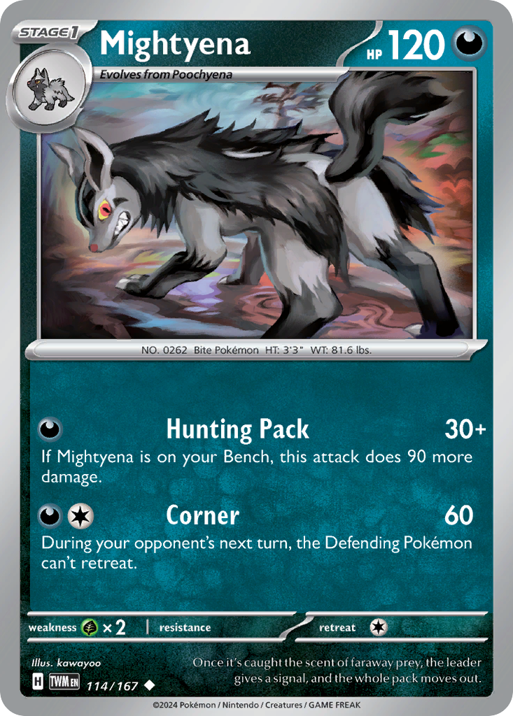 114/167 [TWM] Mightyena - Uncommon