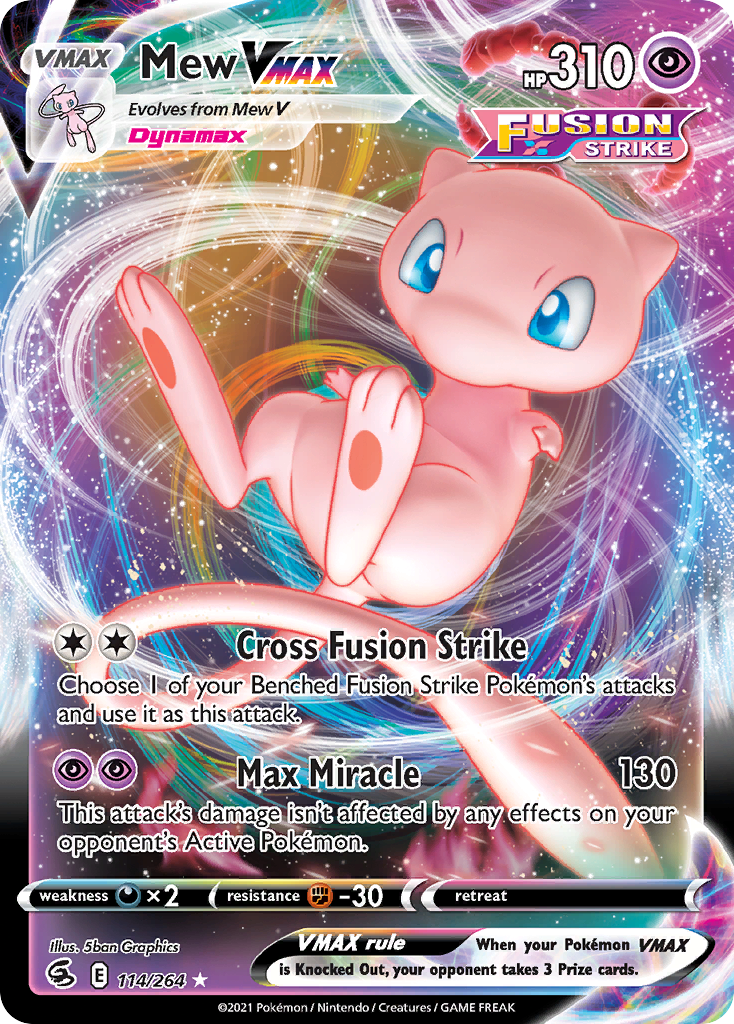 114/264 [FST] Mew VMAX - Rare Holo VMAX