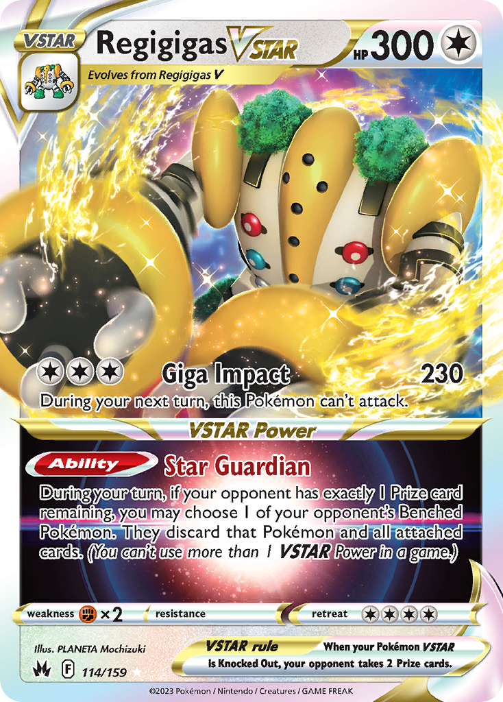 114/159 [CRZ] Regigigas VSTAR - Rare Holo VSTAR