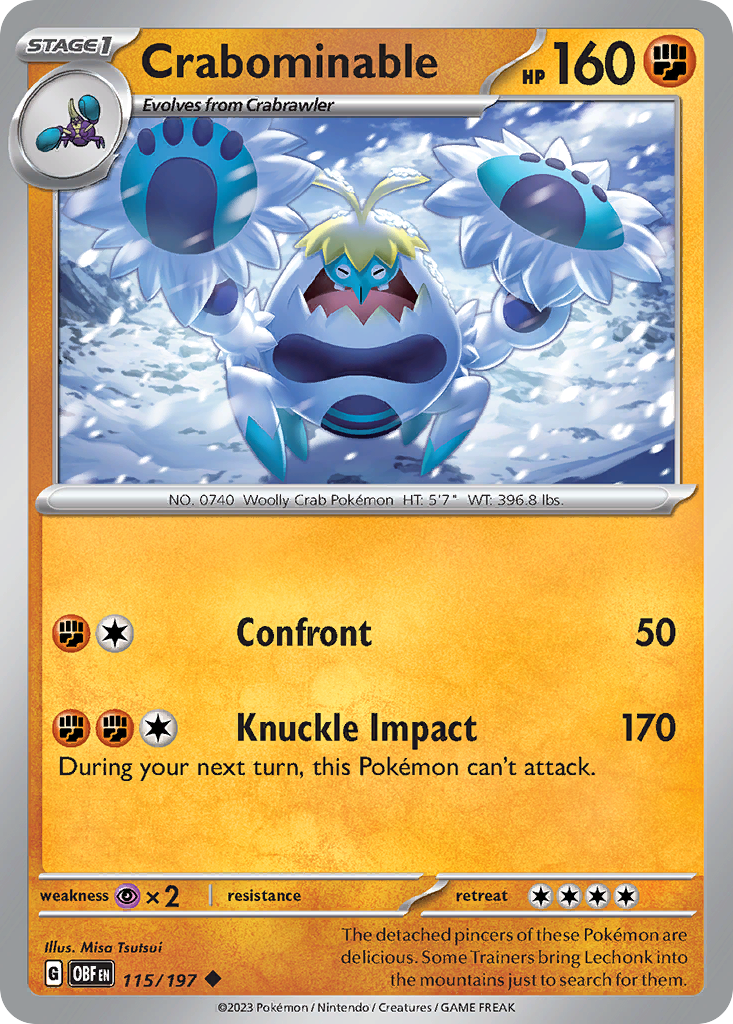 115/197 [SV3] Crabominable - Uncommon
