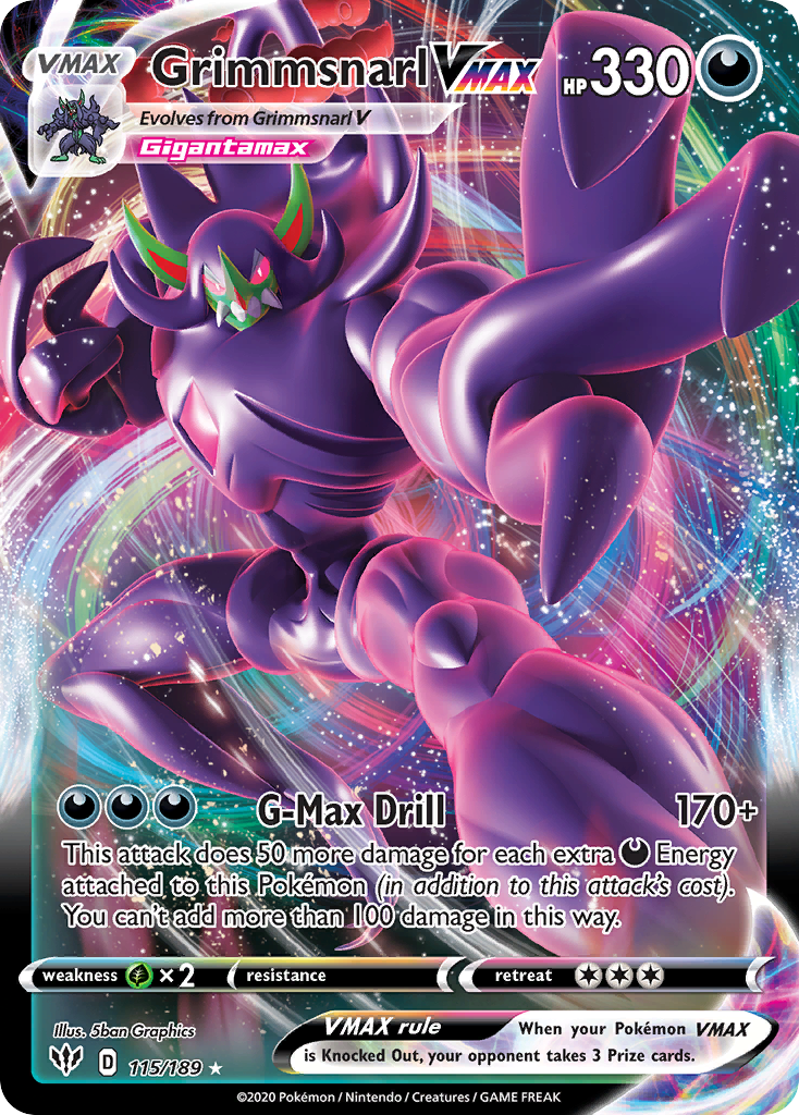 115/189 [DAA] Grimmsnarl VMAX - Rare Holo VMAX
