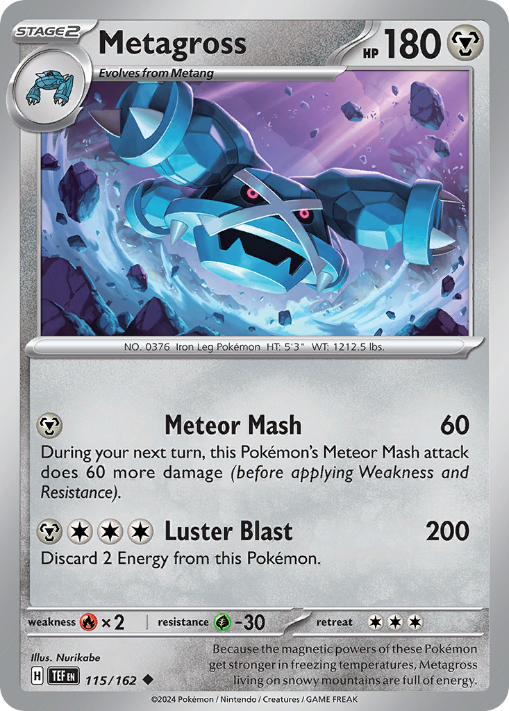 115/162 [TEF] Metagross - Uncommon