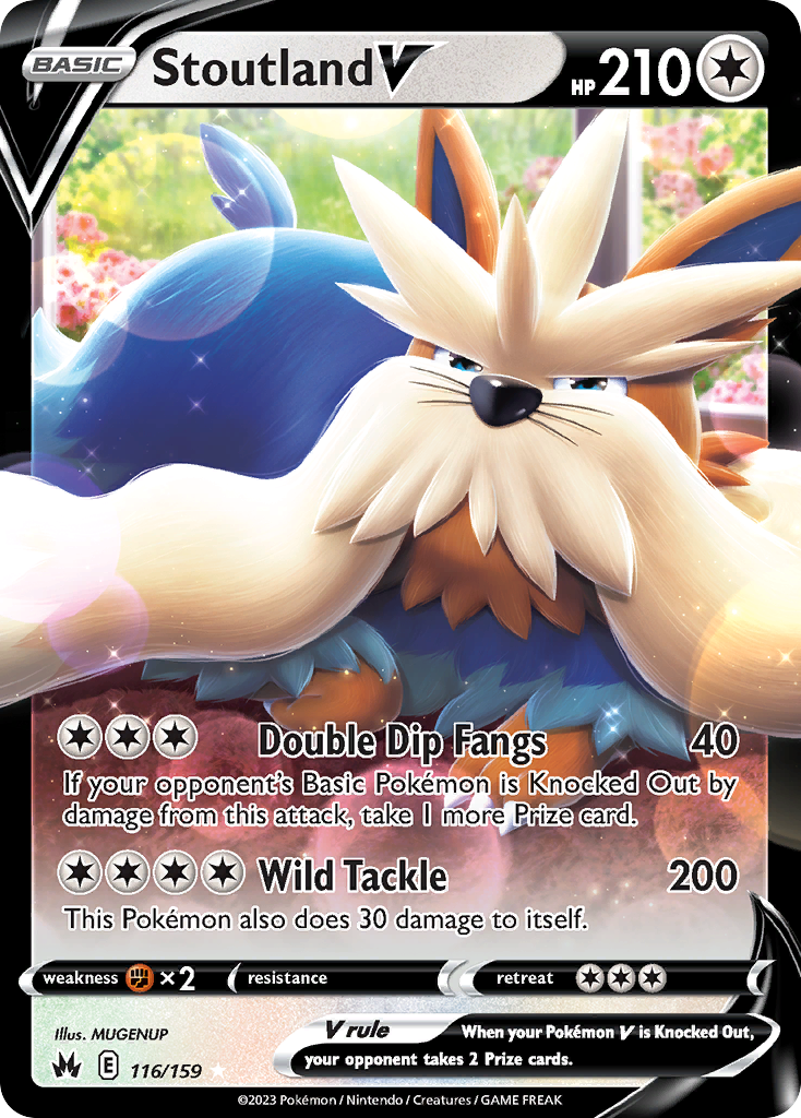 116/159 [CRZ] Stoutland V - Rare Holo V