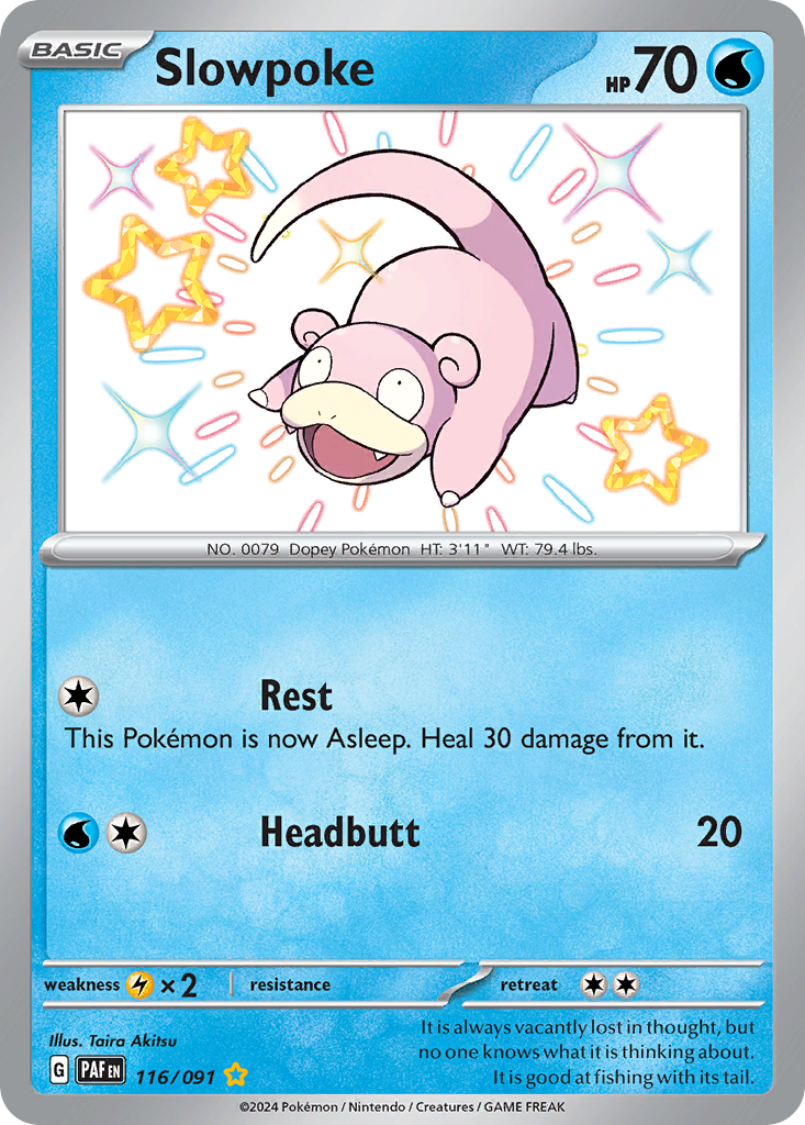 116/91 [SV4PT5] Slowpoke - Shiny Rare