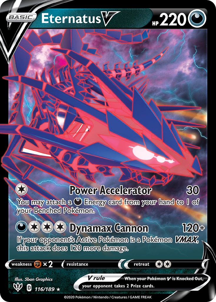 116/189 [DAA] Eternatus V - Rare Holo V