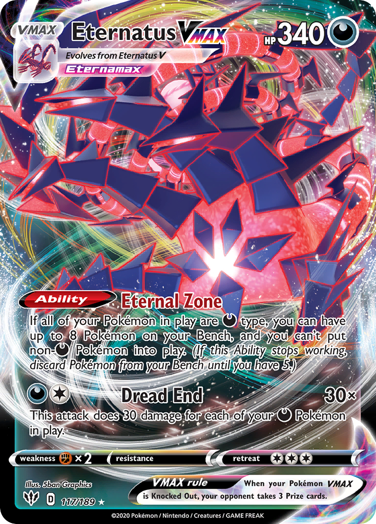 117/189 [DAA] Eternatus VMAX - Rare Holo VMAX